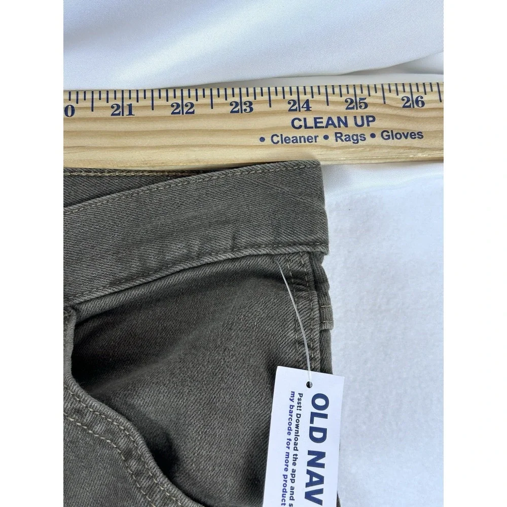 OLD Navy Straight Built In Flex Carpenter Pants Mens 48x30 NWT Brown Double Knee